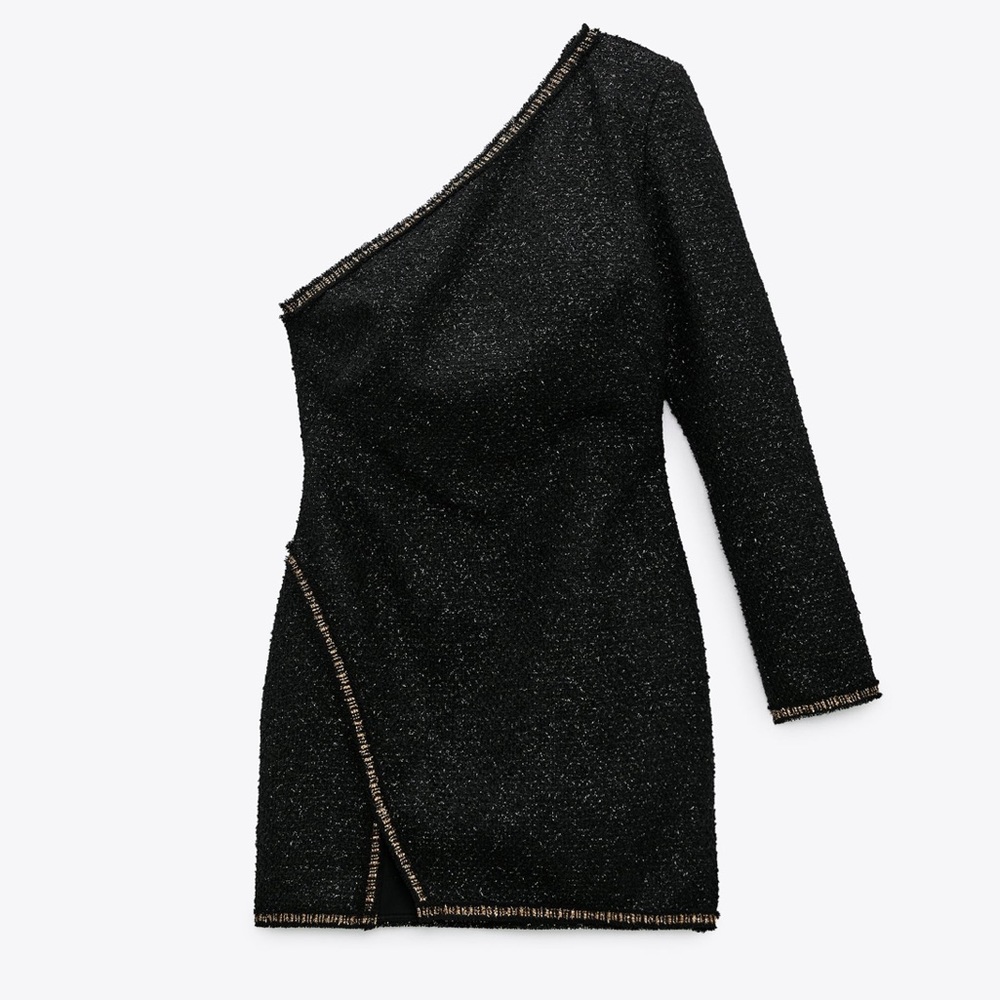 NWT Zara ASYMMETRIC MINI DRESS